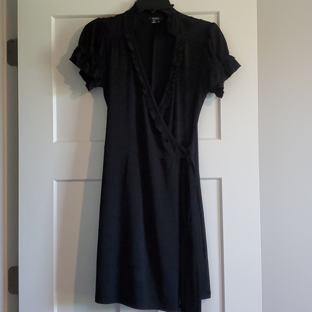 XOXO Black Medium Wrap Dress
